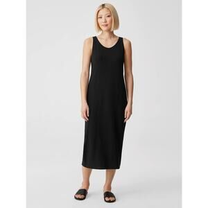 Eileen Fisher System Viscose Jersey Tank Dress S Minimalist Capsule Wardrobe